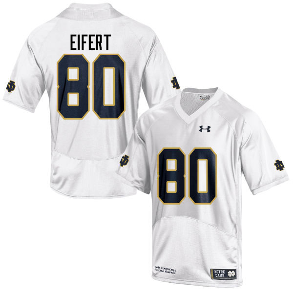 Men #80 Tyler Eifert Notre Dame Fighting Irish College Football Jerseys-White